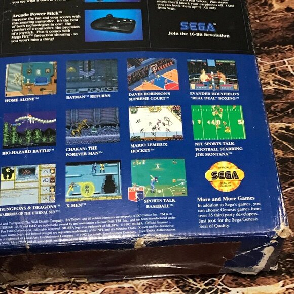 Sega Genesis 16-bit System W/ Alien Storm - Picture 6 of 11